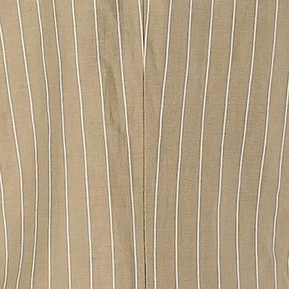 90s Vintage Linen Talbots Tan Pinstriped Blazer Classic Khaki Pinstripe Jacket 8 - Picture 4 of 5